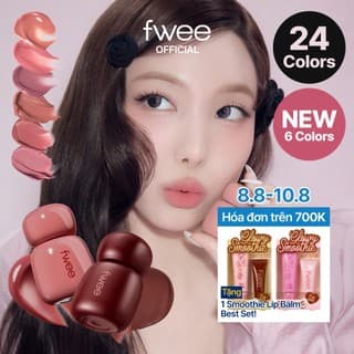 (NEW 6 Colors) fwee Rose Obsession Stay-fit Lip Tint (24 Màu)