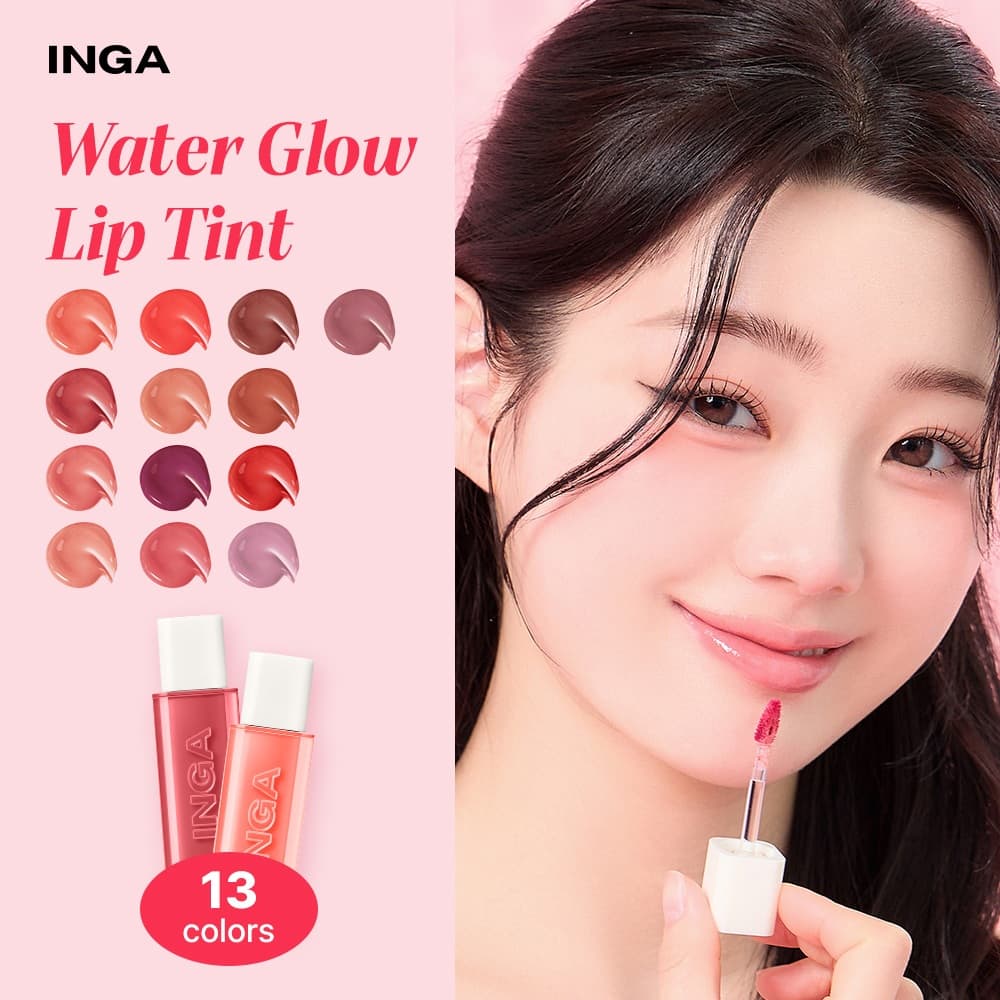 [AX Local Stock] INGA Glassy Water Glow Lip Tint (13 màu)