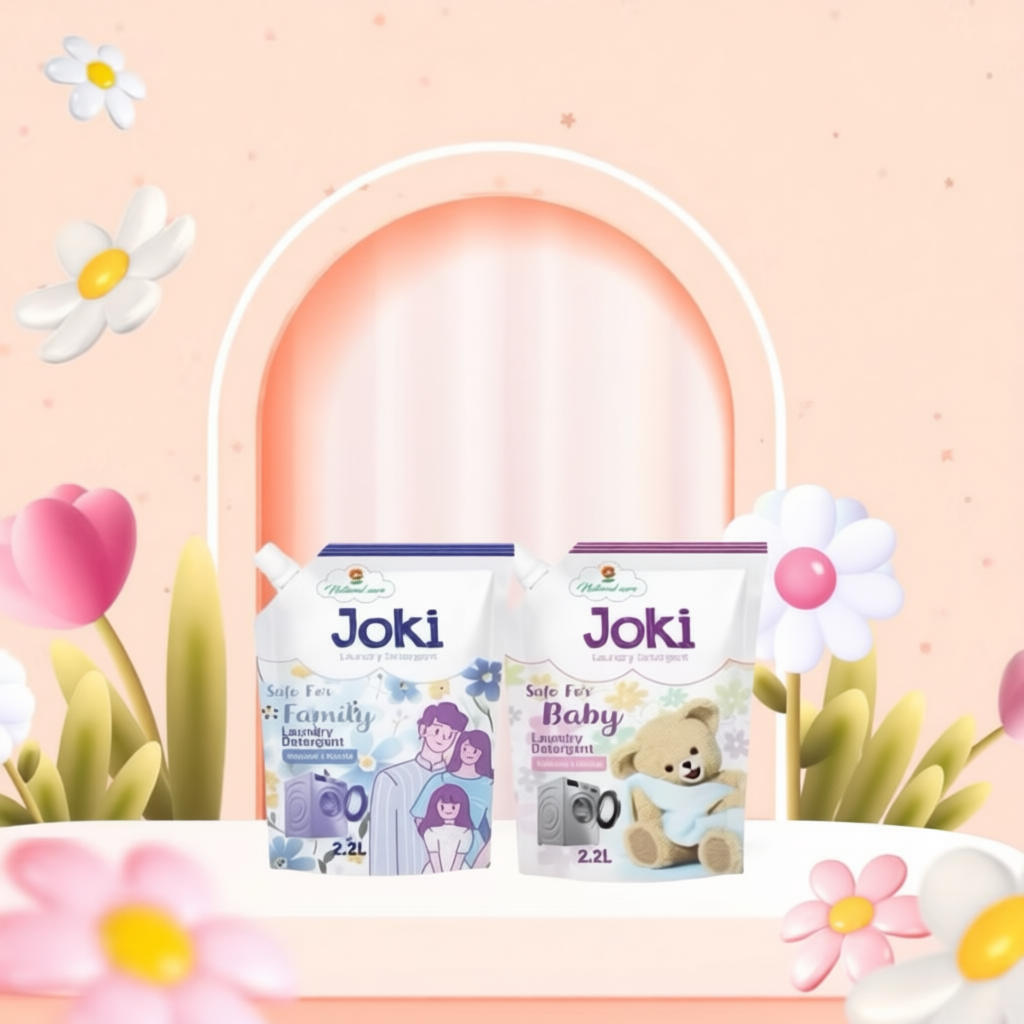 Nước giặt JOKI 2.2kg an toàn cho da, dịu nhẹ và không gây kích ứng