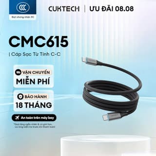 Cáp Sạc Từ Tính CUKTECH 240W C-C | Hỗ Trợ Sạc, Truyền Tệp Nhanh |  Bảo Hành 18 Tháng CMC610 CMC615