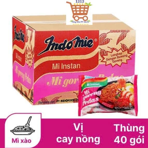 [ GIÁ SỈ TẬN KHO - HCM ] THÙNG 40 Gói mì trộn indo đủ vị chính hãng date mới