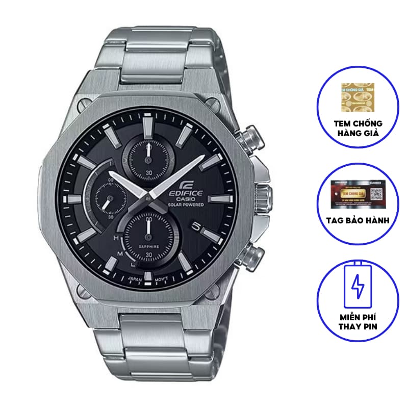 Đồng Hồ Casio Nam Dây Thép Không Ghỉ EDIFICE EFS-S570D-1AUDF Chính Hãng