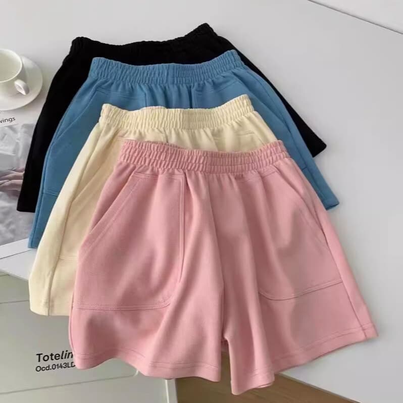 Quần đùi nữ - Quần Short nữ mặc nhà cạp chun chất vải tổ ong mịn siêu mềm thoáng mát - CÓ BIGSIZE