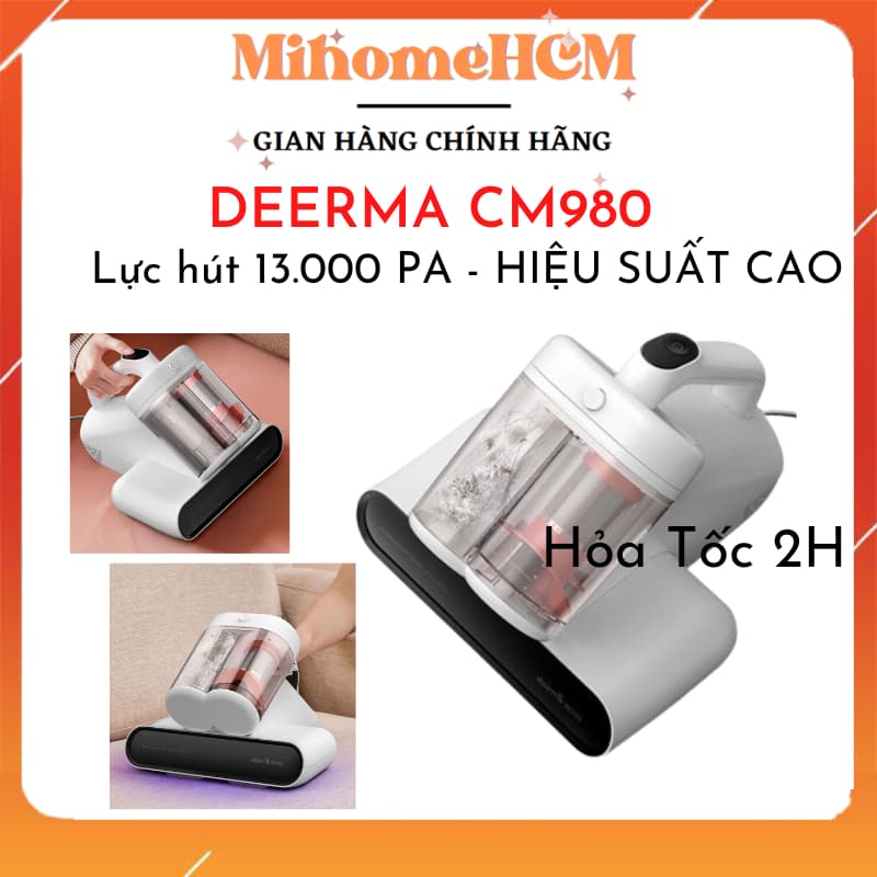 Máy hút bụi giường nệm, thảm, sofa DEERMA CM980 đa năng, lực hút 13000Pa - CHÍNH HÃNG