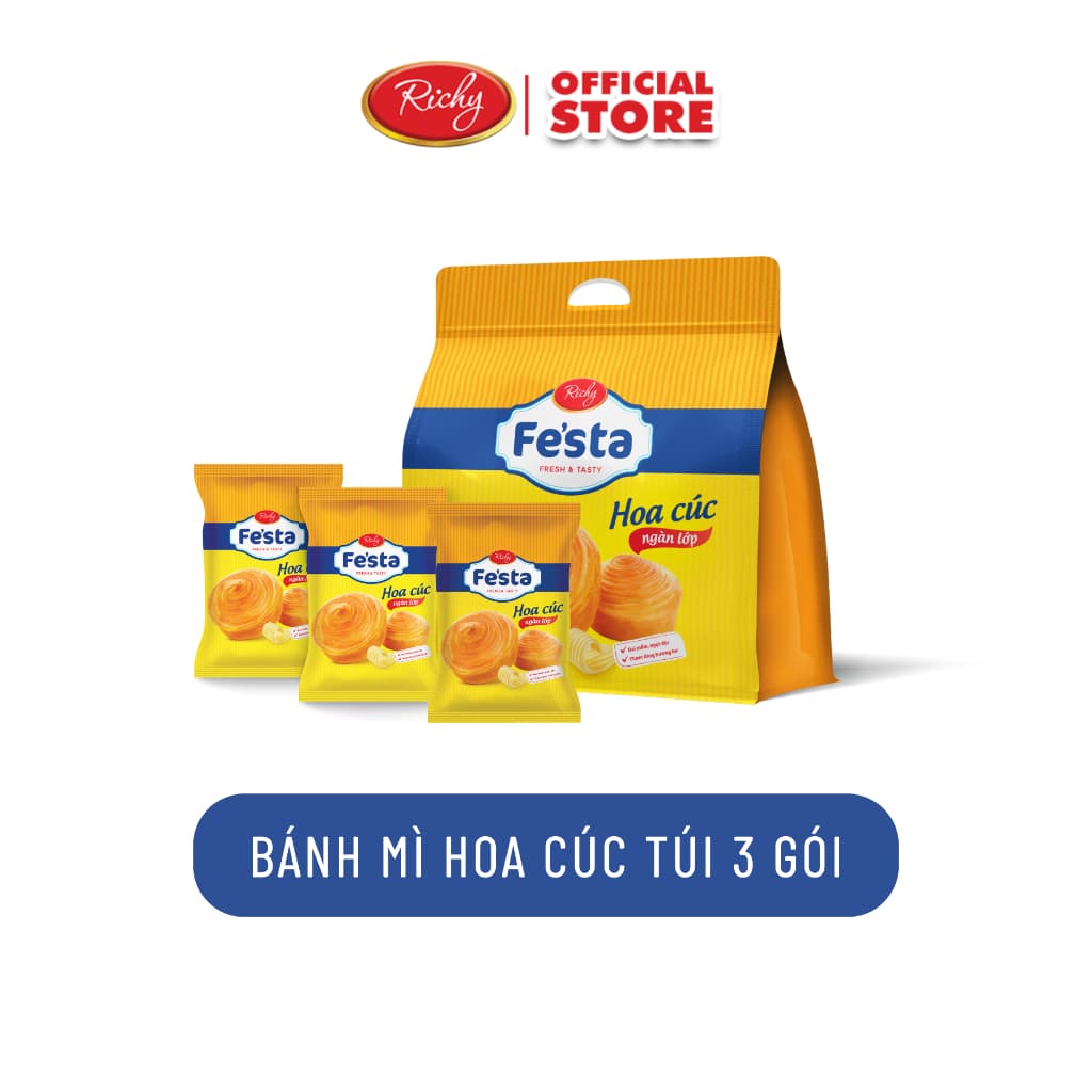 [QUÀ TẶNG] Bánh mì hoa cúc ngàn lớp Fes'ta Richy