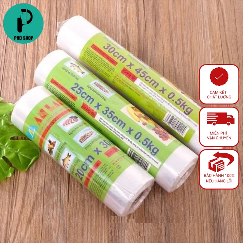 Combo 3 Cuộn Túi Đựng Thực Phẩm Tự Hủy Sinh Học, Đựng Thức Ăn Tủ Lạnh Bảo Quản Sạch Sẽ - PND