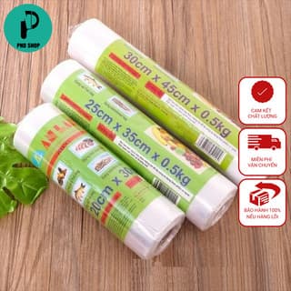 Combo 3 Cuộn Túi Đựng Thực Phẩm Tự Hủy Sinh Học, Đựng Thức Ăn Tủ Lạnh Bảo Quản Sạch Sẽ - PND