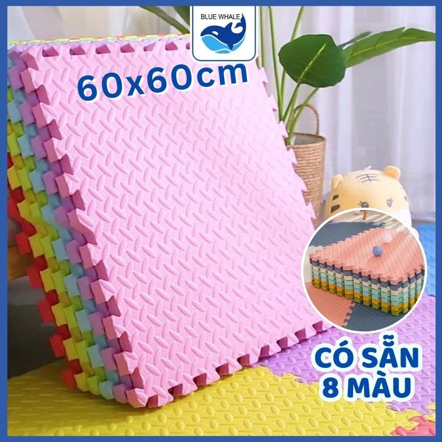 [60x60cm) Thảm Xốp Ghép lót sàn 60x60cm xpe miếng dày tấm trải sàn vân gỗ gấp gọn