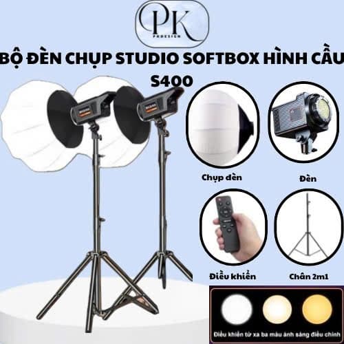 Bộ Đèn Studio Chụp Ảnh Softbox Hình Cầu - Quay Phim - Livestream - Siêu Sáng - Chính Hãng HD Design