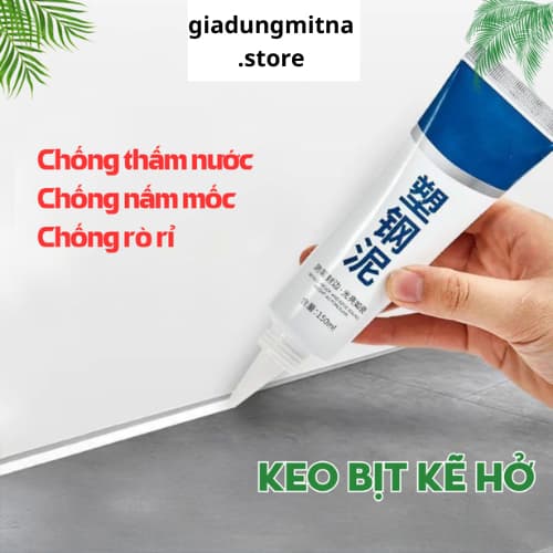 Keo Miết Mạch Chống Thấm Nước - Nấm Mốc - Rò Rỉ 150ml+ bộ dụng cụ  Siêu Dính