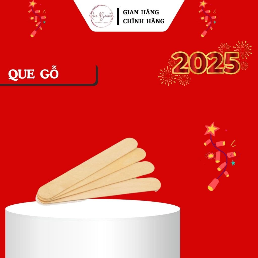 [HẠNG TẶNG KHÔNG BÁN] Combo 5 Que Gỗ Phết Sáp Cao Cấp RARE BEAUTY Chuyên Dùng Phết Sáp
