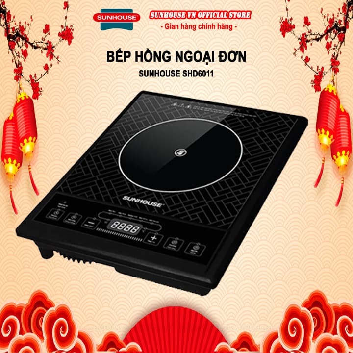 Bếp hồng ngoại cơ Sunhouse SHD6011 2000W bảo hành 12 tháng chính hãng