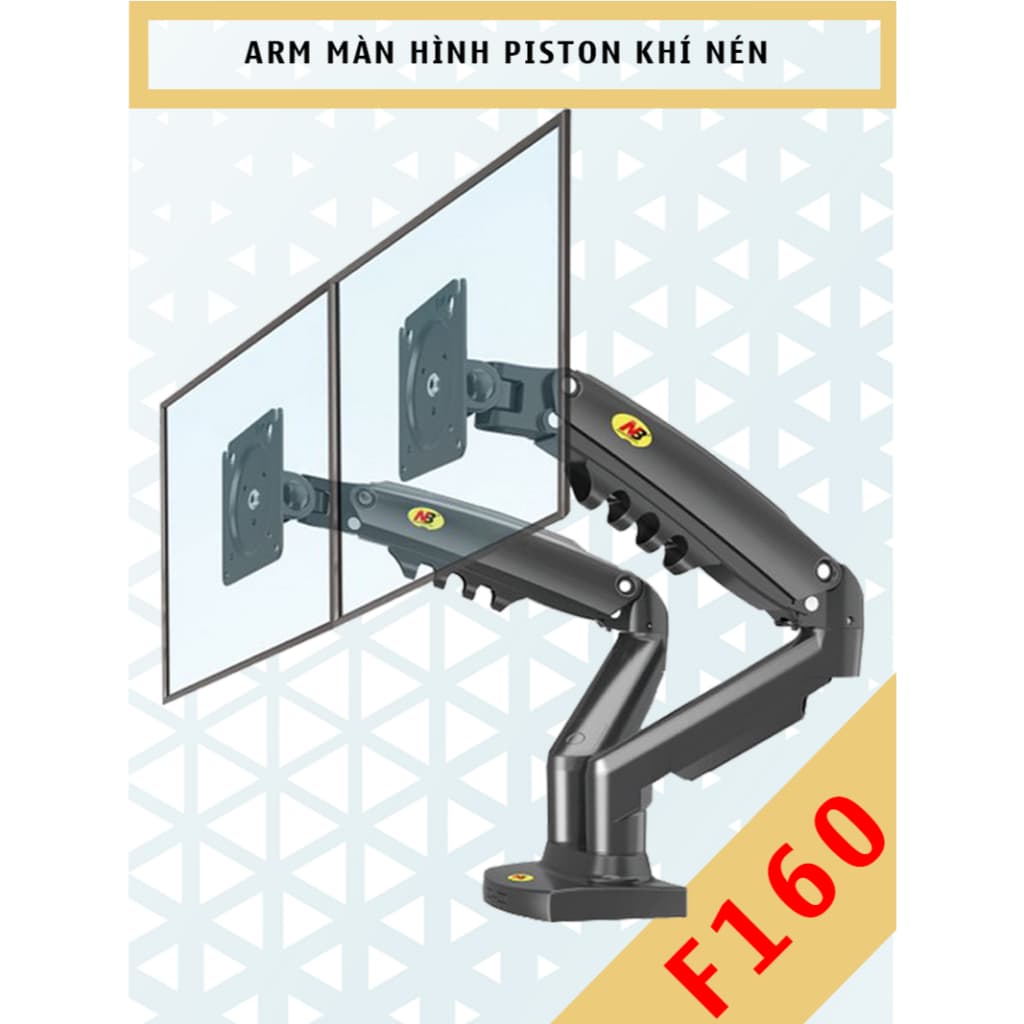 F160 - Giá treo 2 màn hình [17-32 inch]/ Giá đỡ 2 màn hình/ Phiên bản 2 tay của F80 North Bayou