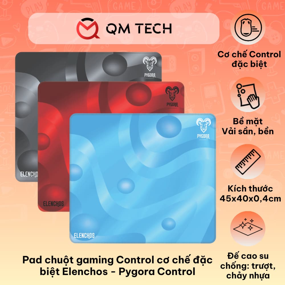 Lót chuột Control cơ chế mới Pygora Elenchos Kiểm soát | QMTECH STORE