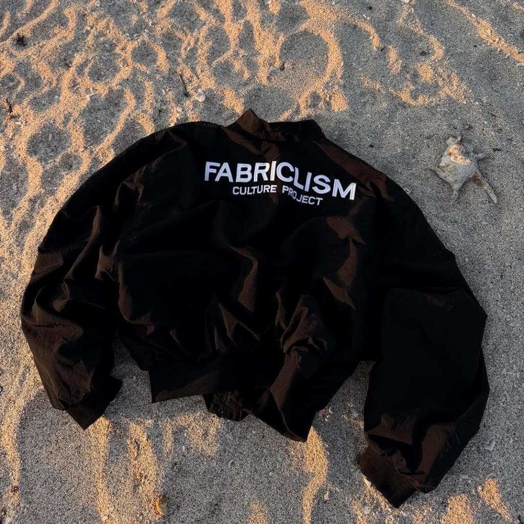 ÁO KHOÁC FABRICLISM 2-LAYER UNISEX - ÁO KHOÁC LÓT VẢI SỌC, FORM BOXY RỘNG RÃI, CỔ TRỤ, THÊU 3D - 061