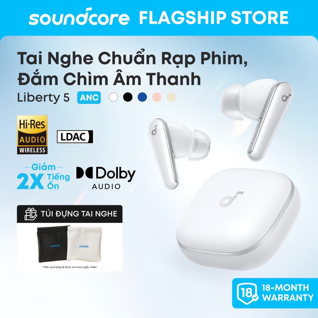 Túi đựng tai nghe soundcore chống sốc, nhỏ gọn, tiện lợi A3957