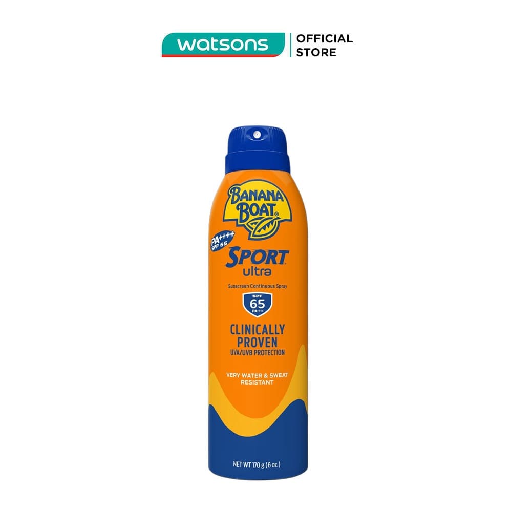Xịt Chống Nắng Banana Boat Sport Ultra Sunscreen Continuous Spray SPF65 PA++++ 170g