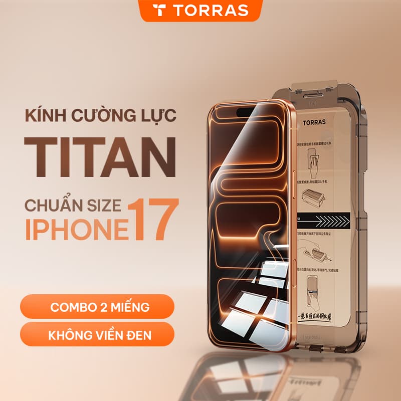 [Không Viền Đen] TORRAS Kính Cường Lực 2 Miếng Tự Dán Không Viền Đen Chống Vân Tay Cho Điện Thoại Di Động
