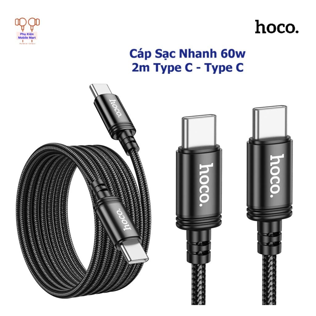 Dây Sạc Nhanh Type-C  60W Dài 2m, Cáp Sạc Nhanh USB-TypeC chính hãng sạc cho Samsung/Huawei/Xiaomi
