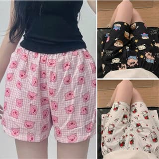 Quần đùi chất thun hoạt hình nhiều mẫu - Quần short unisex dành cho nam nữ siêu hotren