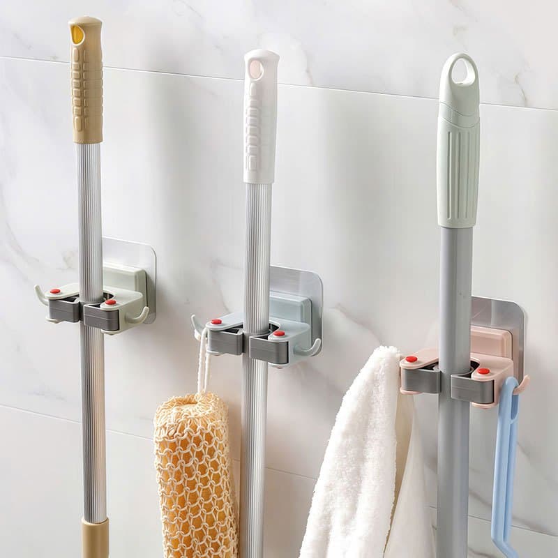Móc Treo KITIMOP T1, Móc Treo Cây Lau Nhà, Móc Treo Dán Tường