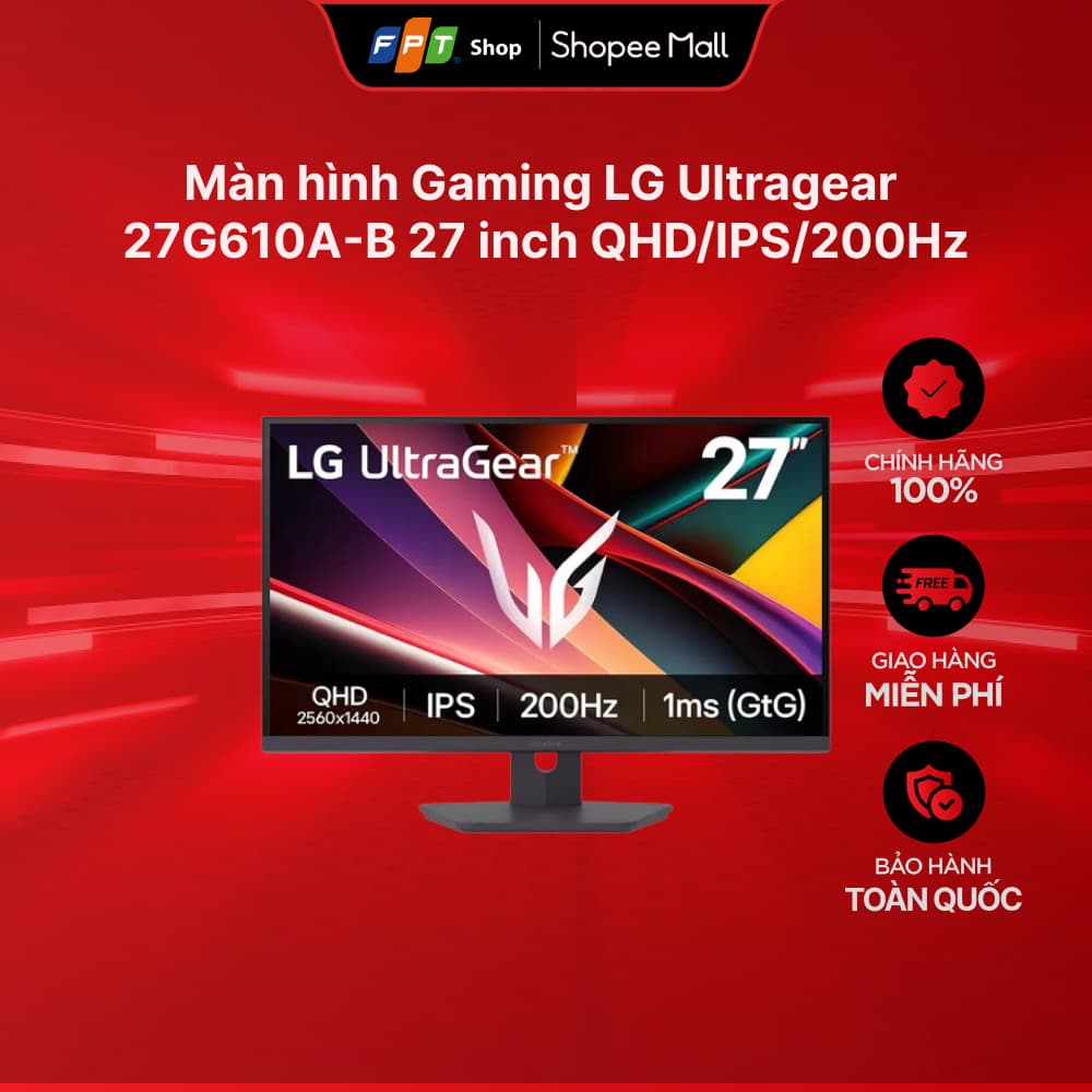 Màn hình Gaming LG Ultragear 27G610A-B 27 inch QHD/IPS/200Hz