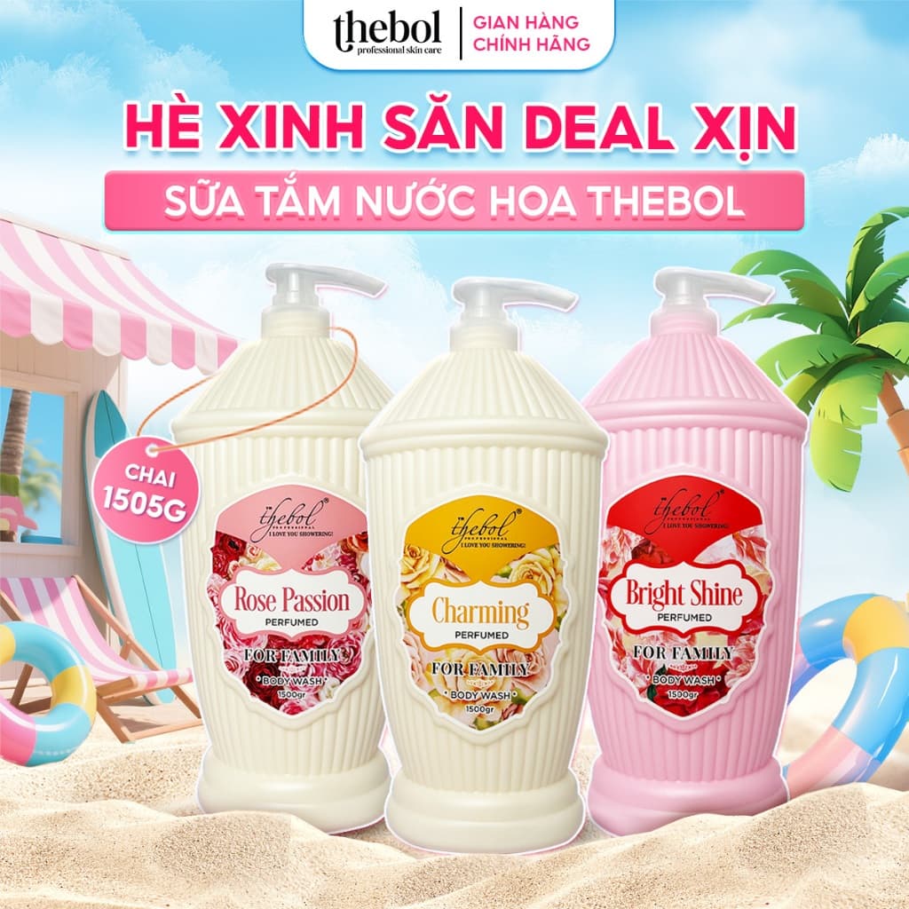Sữa Tắm Nước Hoa TheBol Hương Nước Hoa Cao Cấp 1500gr