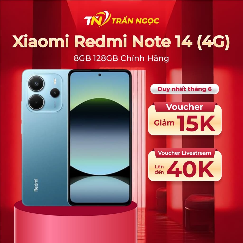 Điện thoại Xiaomi Redmi Note 14 (4G) 8GB 128GB Chính Hãng