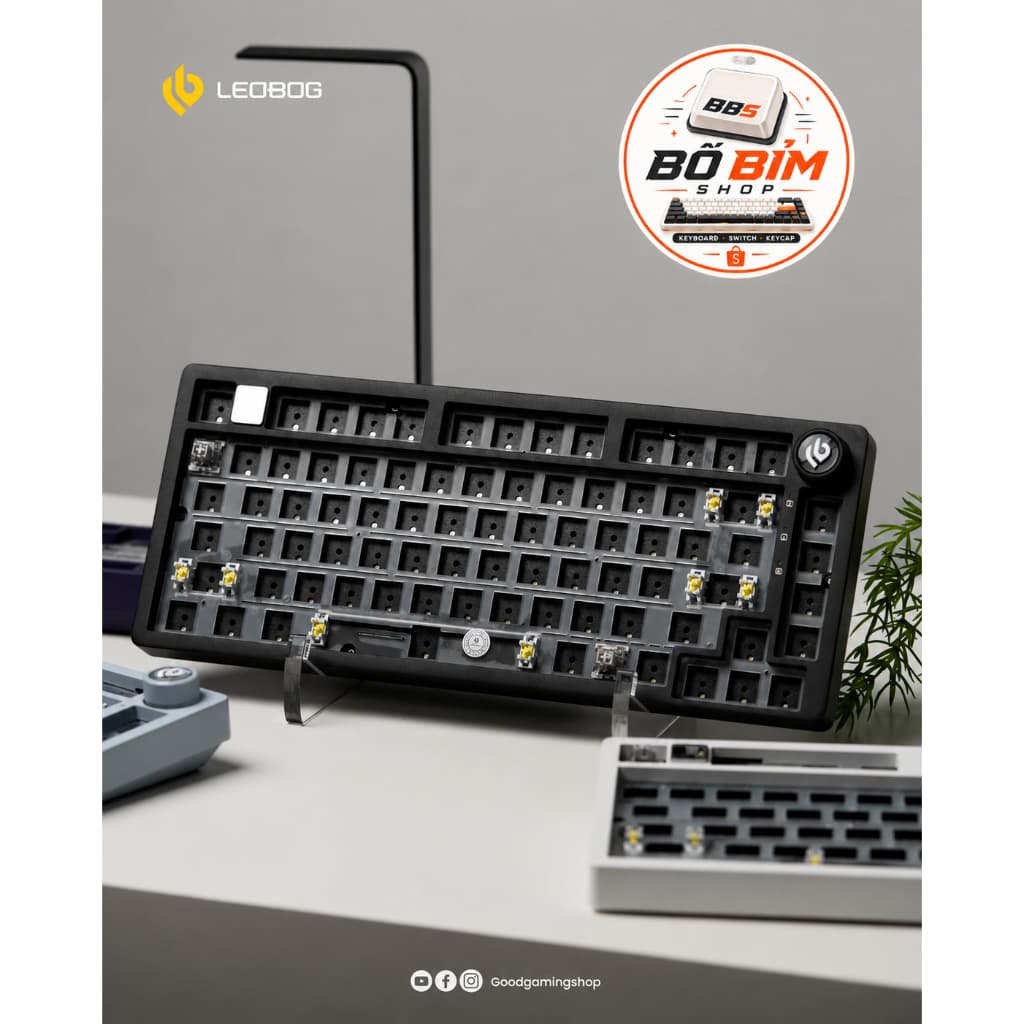 🔥Kit Bàn Phím Cơ Leobog Hi75C Pro 3 Mode | Nhôm CNC | Gasket Mount | Hotswap 3/5 Pin | RGB