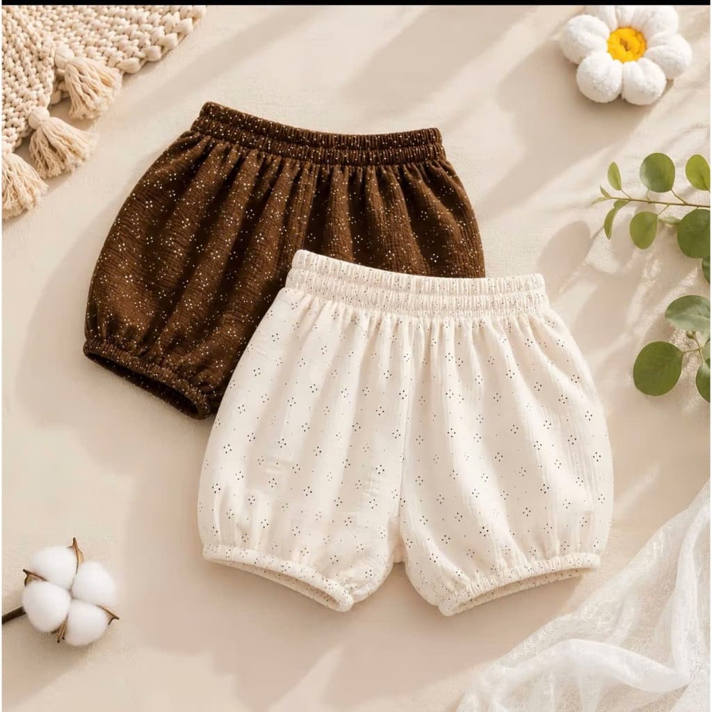 Quần Short Đùi Dáng Bom Cho Bé Gái 10-45kg (1-14 Tuổi), Chất Vải Nhẹ Mát Mặc Nhà Đi Chơi Siêu Xinh