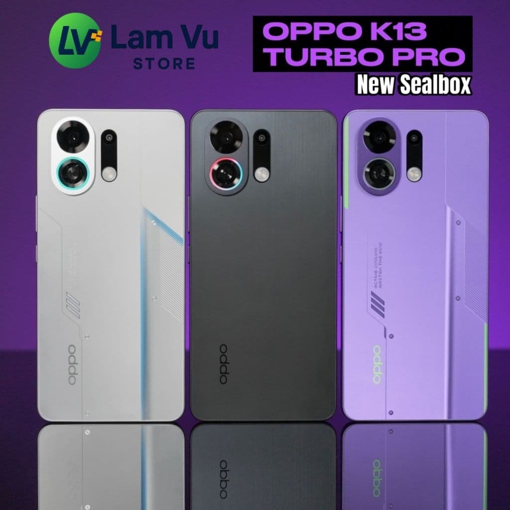 Điện thoại Oppo K13 Turbo Pro bản nội địa mới 100% Sealbox, gaming phone với hiệu năng cao và quạt tản nhiệt