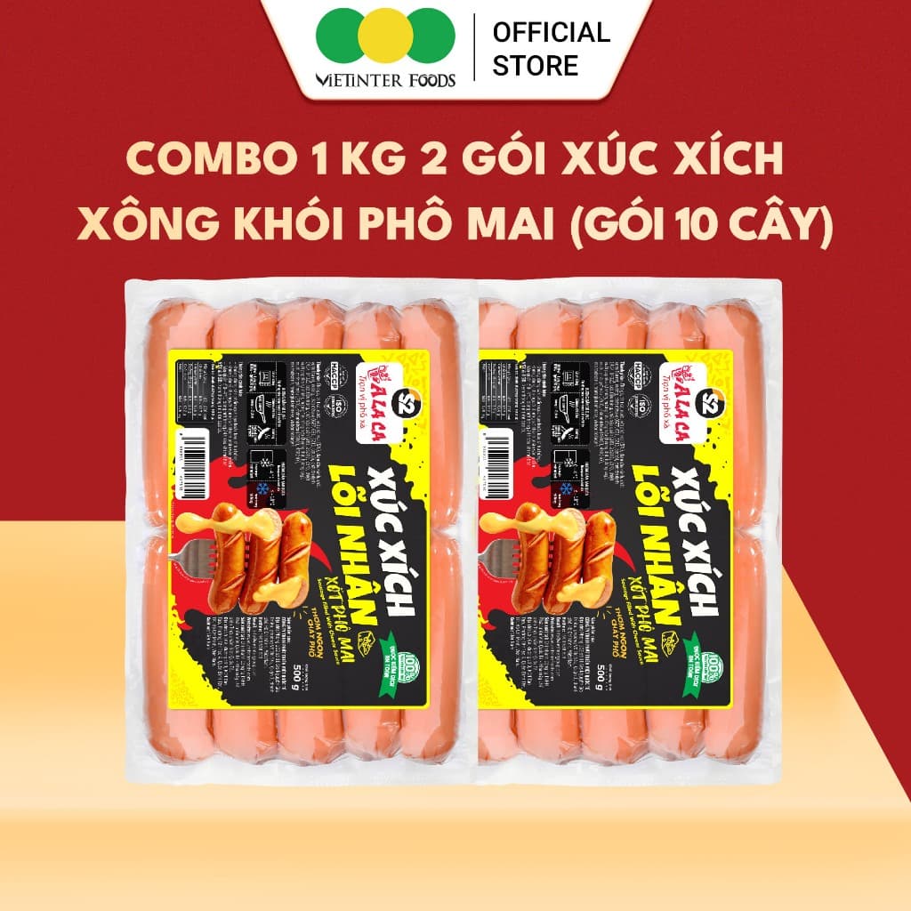 Xúc Xích Xông Khói Phô Mai Alaca Vietinter Foods