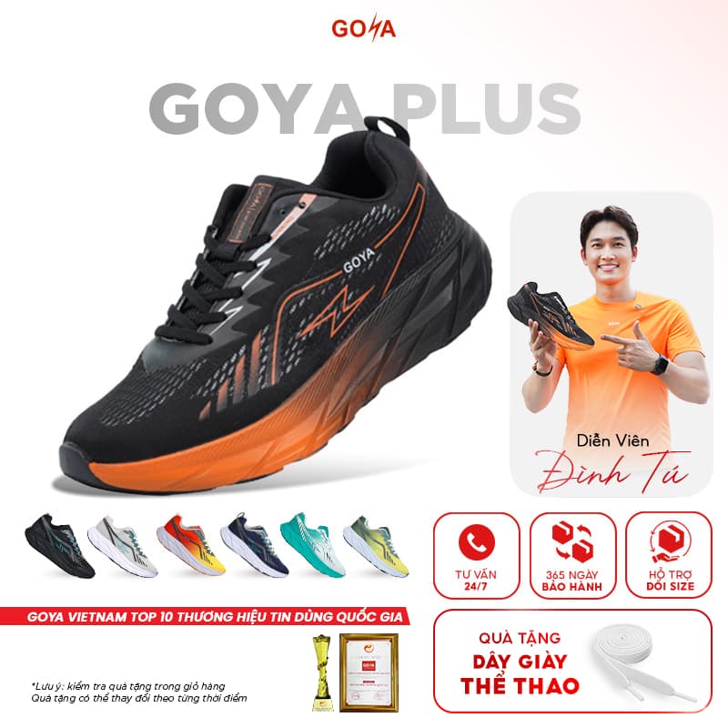 [Tặng dây giày] Giày thể thao chạy bộ nam nữ Goya Plus năm 2026 Công nghê EVA Foam mới nhất, nhẹ êm, nẩy vượt trội