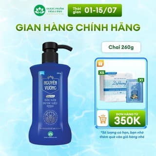Dầu gội dược liệu Nguyên Vương Sảng khoái dành cho nam chai 260g - Hương sảng khoái