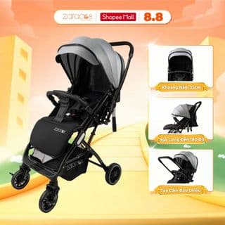 Xe Đẩy Gấp Gọn Đảo 2 Chiều Cho Bé Zaracos Evian 2996 Grey/Blue/Brown Cao Cấp Chính Hãng BH 3 Năm