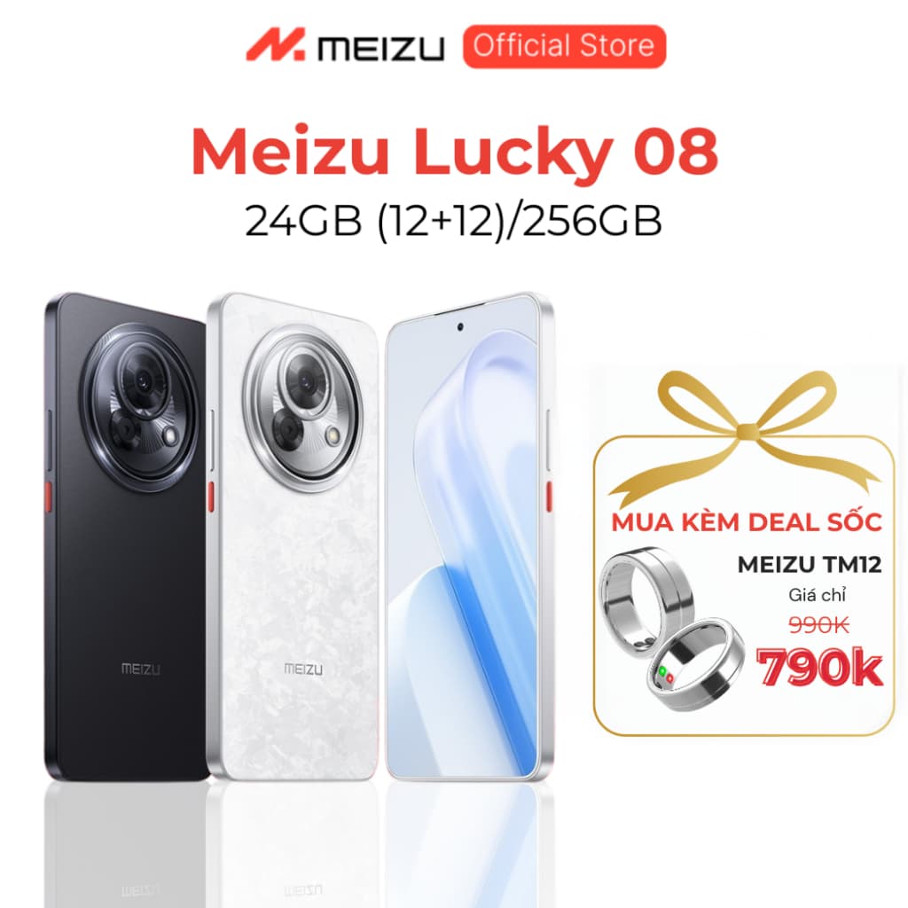 Điện Thoại Meizu Lucky 08 | Màn Hình LTPO Amoled 6.78" 144Hz | Snapdragon 7s Gen 2 |  Pin 6000mAh Sạc 33W | Chính Hãng