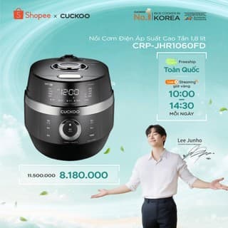 Nồi cơm điện áp suất cao tần Cuckoo CRP-JHR1060FD dung tích 1.8L-Công suất 1445W-Phiên bản nội địa, sử dụng Tiếng Hàn