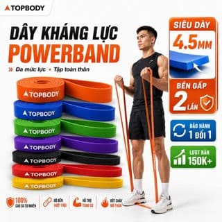 Dây Kháng Lực Powerband Topbody Kicosport Đa Năng Hỗ Trợ Tập Luyện Thể Thao Tiện Lợi Tại Nhà DKHAL01