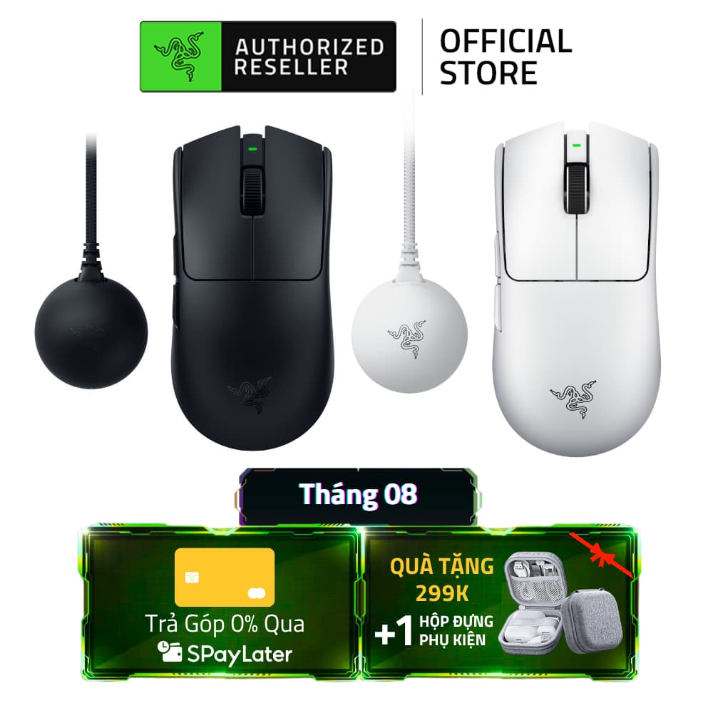 [NEW] Chuột Gaming Razer Viper V4 Pro | 49g/50g | Không Dây | Cuộn Quang | Cảm Biến Quang 50K | 180 Tiếng | Switch Quang