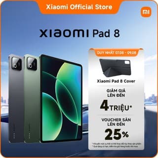 (Livestream) Máy tính bảng Xiaomi Pad 8 (8+256GB|8+128GB)| Pin 9200mAh (typ)| Màn hình 3.2K 144Hz