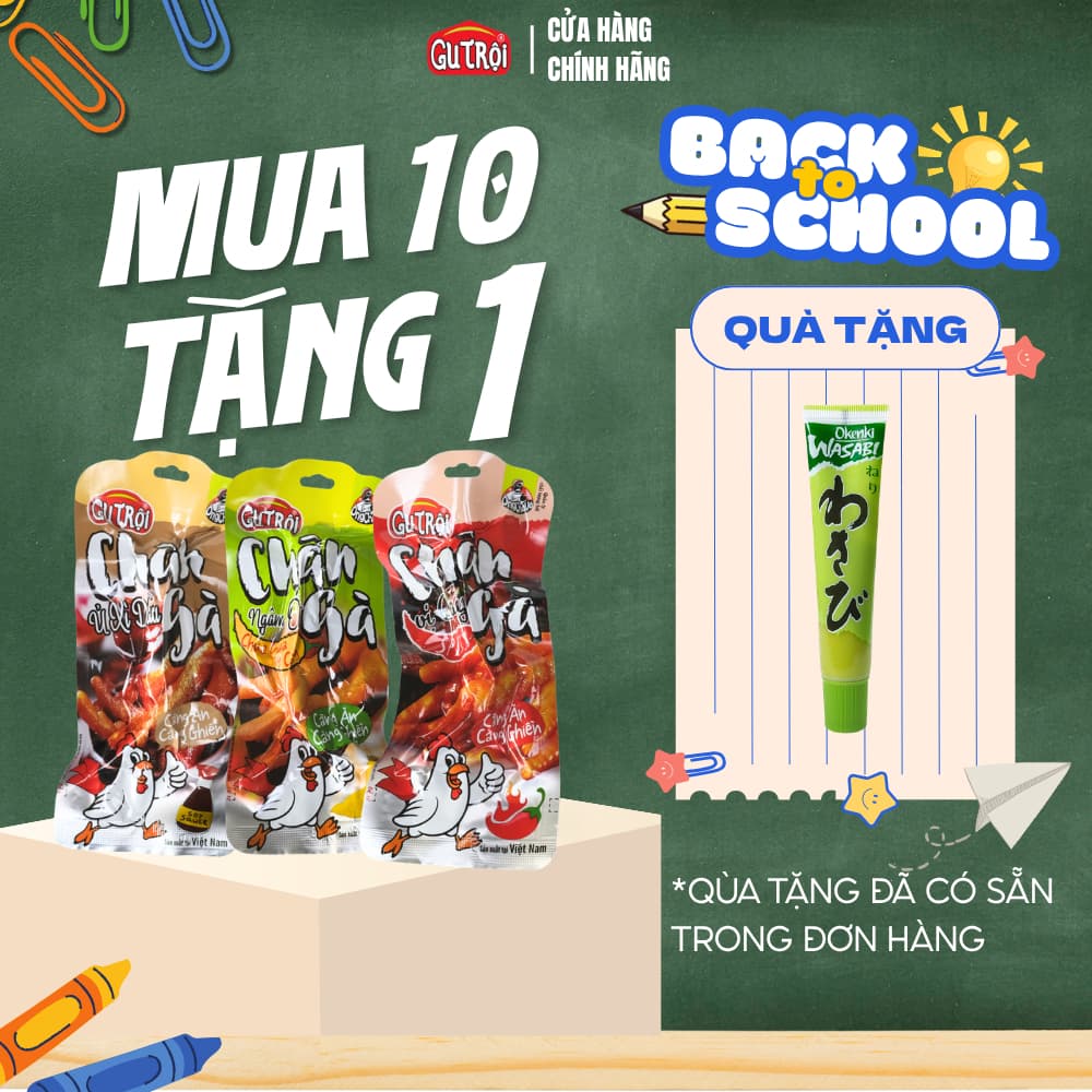 Chân Gà Ăn Liền Gu Trội 33gr – Đồ Ăn Vặt Chân Gà Ngâm Đậm Vị Giòn Sựt Đã Miệng