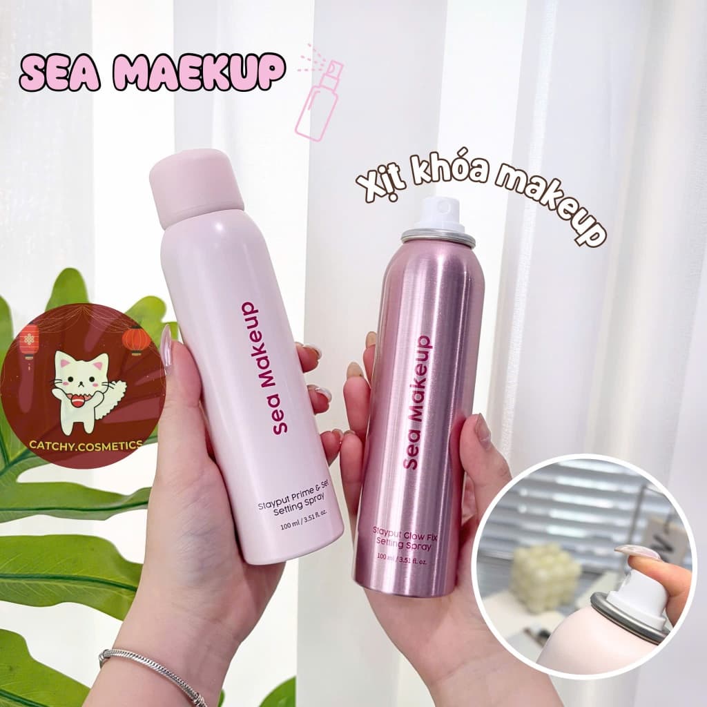 [SEA MAKEUP] Xịt Khóa Nền Makeup Sea Makeup, All Skin Types Setting Spray, 100ml