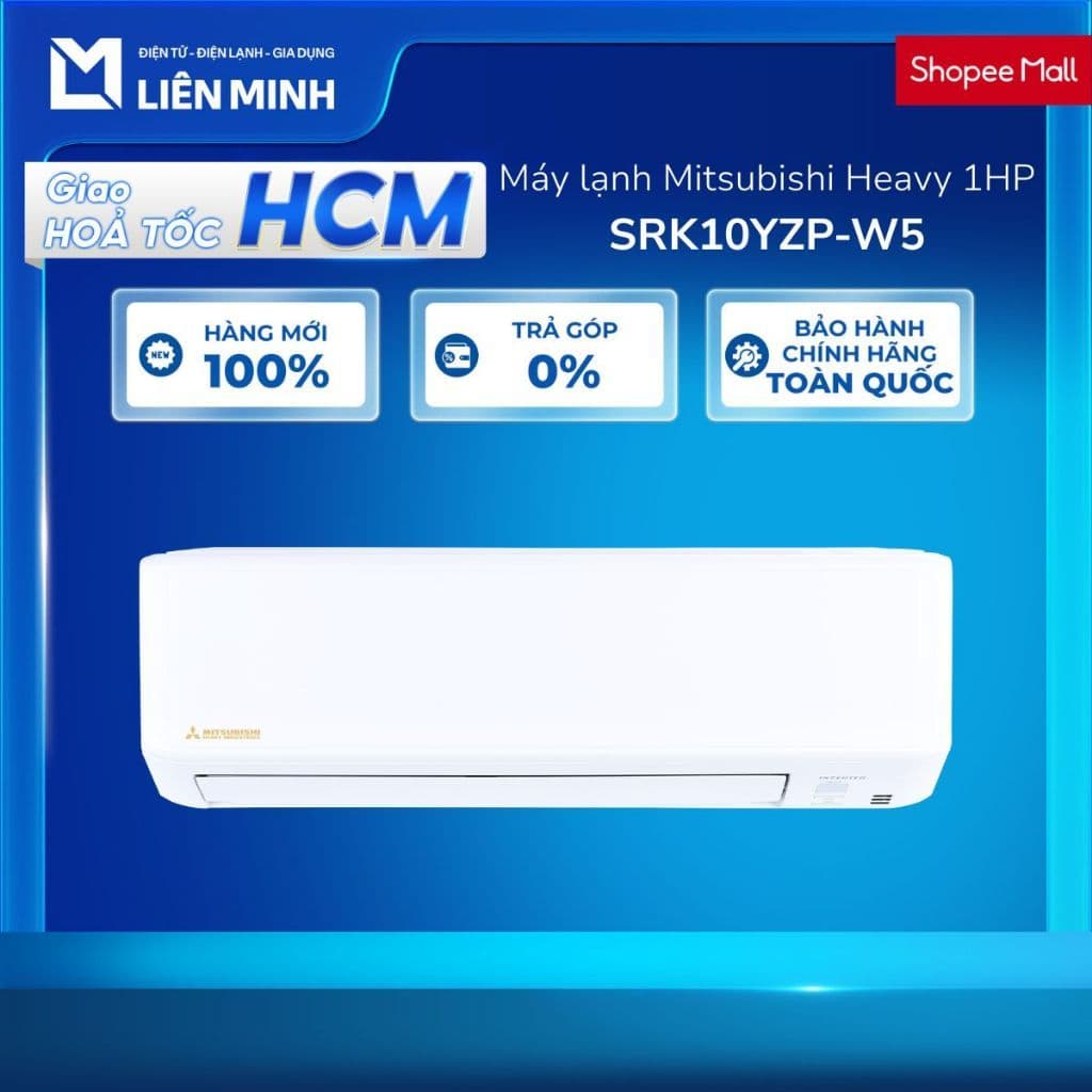 SRK10YZP-W5 | Máy Lạnh Mitsubishi Heavy Inverter 1 HP [Giao Toàn Quốc]