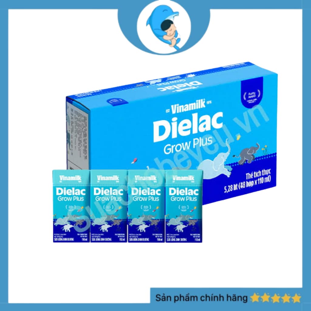 Thùng 48 Hộp Vinamilk Dielac Grow Plus Sữa Uống Dinh Dưỡng 110ml/180ml MECAHEO