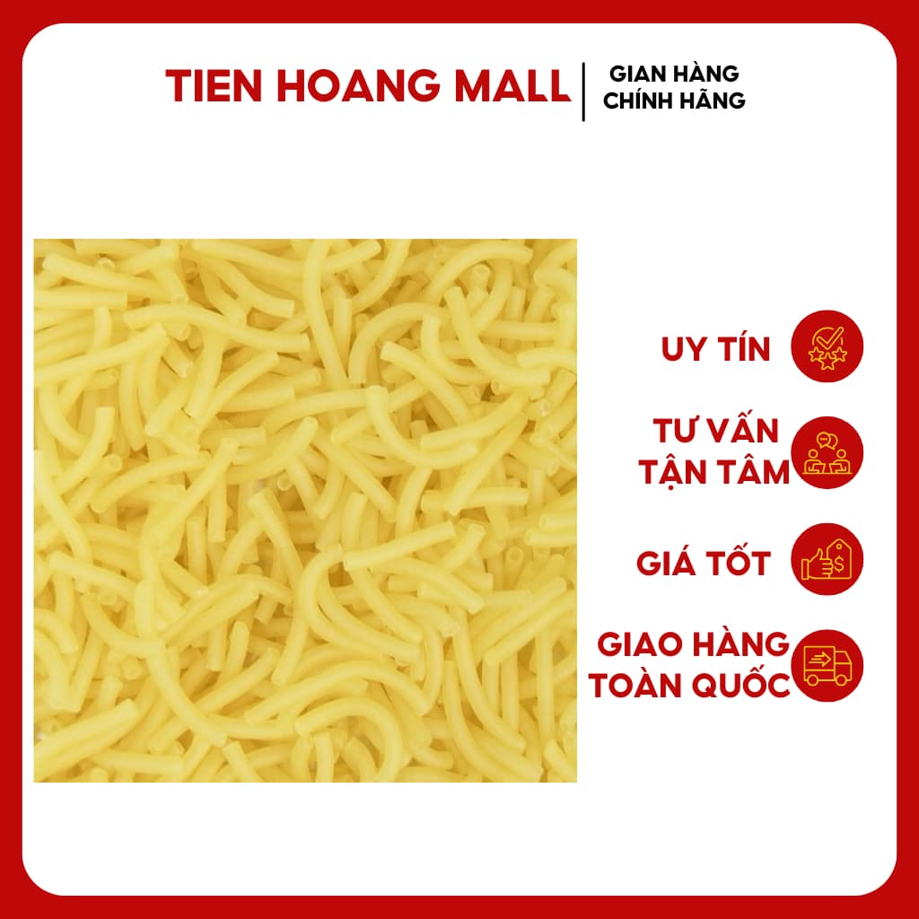 Nui Thiên Long Vàng 1kg – Sợi Dài & Ngắn – Nui Ống Ngon, Dễ Nấu, Hương Vị Chuẩn Việt