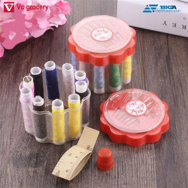 [HÀNG CÓ SẴN] Hộp kim chỉ tròn đa năng 30 món-phụ kiện may vá
