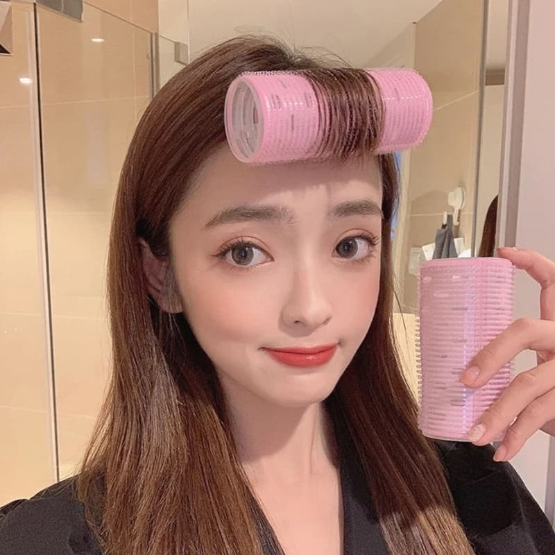 ✨✨Lô cuốn tóc tự dính chất liệu nhựa ABS cao cấp uốn mái, giữ nếp tóc