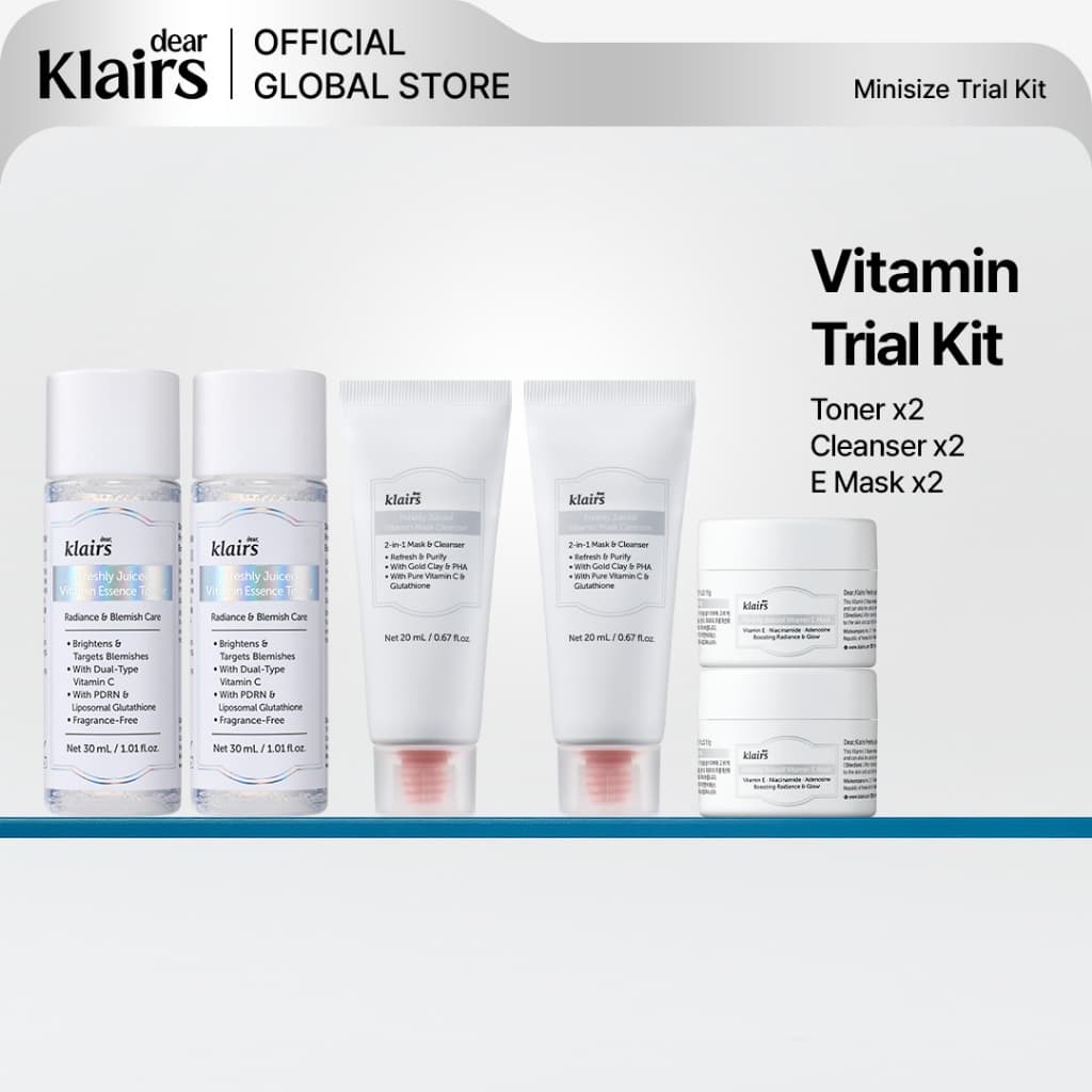 [Klaris] Bộ dùng thử dòng Vitamin Brigthing 6ea