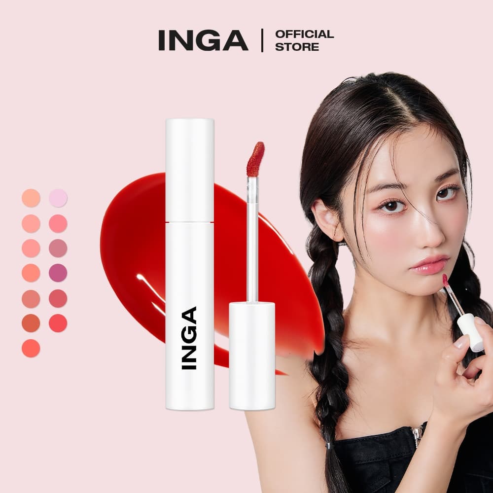 [VN] Inga Glassy Water Glow Lip Tint (SNOWY _ 13 màu)