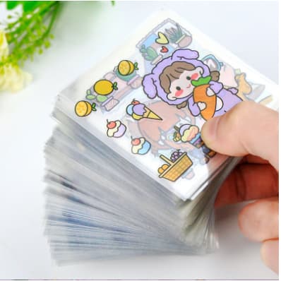 Combo 5 Miếng dán sticker 3D hình động vật cute giá sỉ.